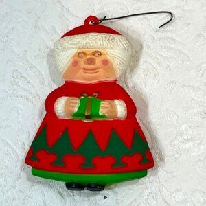 VTG Norcross Mrs. Claus Christmas Tree Holiday Ornament 3"